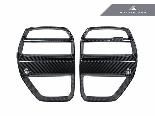 AutoTecknic Dry Carbon Motorsport V1 Front Grille Set - BMW G80 M3 | G82/ G83 M4