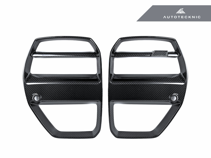 AutoTecknic Dry Carbon Motorsport V1 Front Grille Set - BMW G80 M3 | G82/ G83 M4