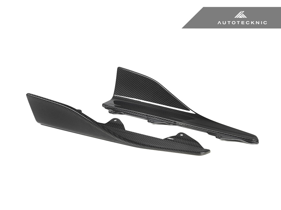 AutoTecknic Dry Carbon Side Skirt Winglet Set - BMW F87 M2