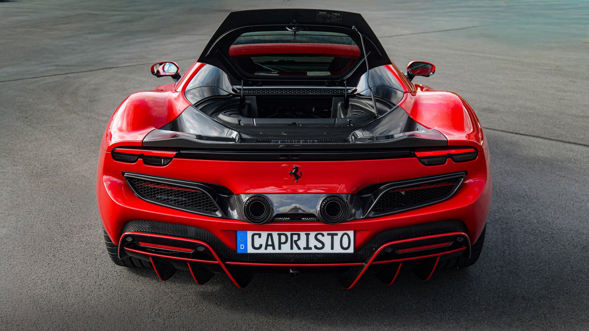 Ferrari 296 - Carbon Fiber Twin Tailpipe Conversion (OEM/Capristo)