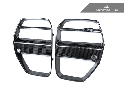 AutoTecknic Dry Carbon Motorsport V1 Front Grille Set - G80 M3 | G82/ G83 M4