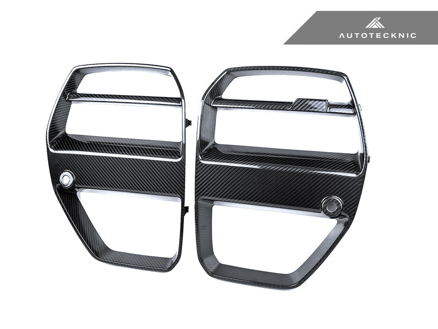 AutoTecknic Dry Carbon Motorsport V1 Front Grille Set - BMW G80 M3 | G82/ G83 M4