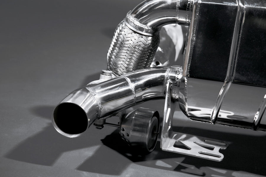 Ferrari F430 Scuderia/16M - Valved Exhaust, 250 Cell Sport Cats + Heat Protection
