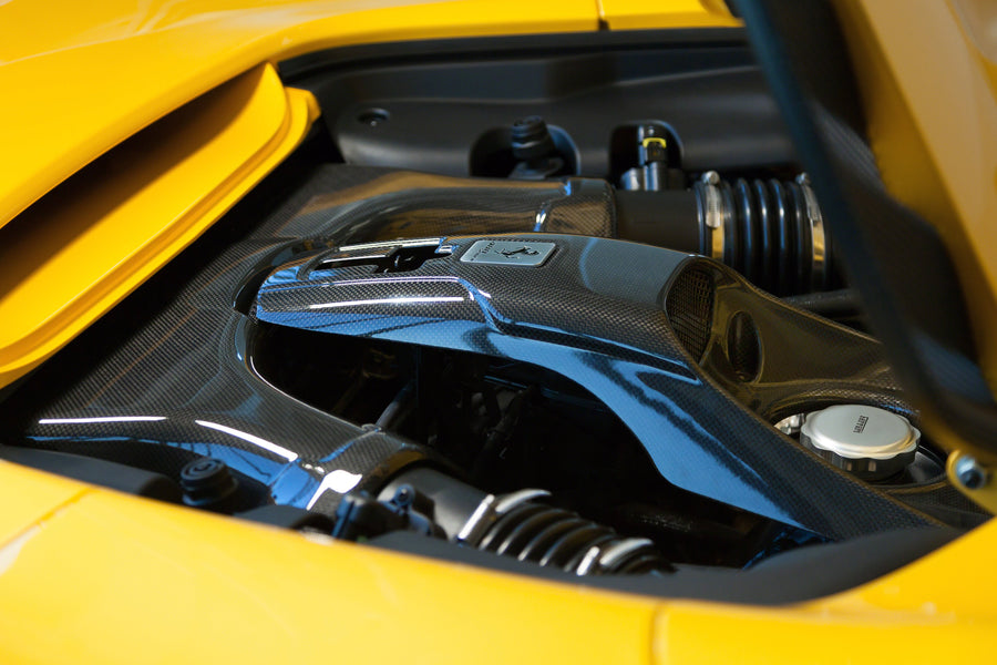 Ferrari 488 - Carbon Fiber Airbox + Lock Cover (Set)