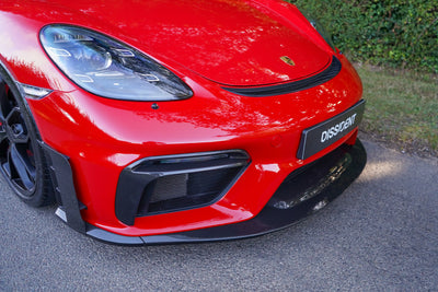 718 GT4 Front Curtain Road Spec Pair Visual Gloss  Carbon Laquered