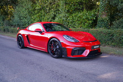 718 GT4 Front Curtain Road Spec Pair Visual Gloss  Carbon Laquered