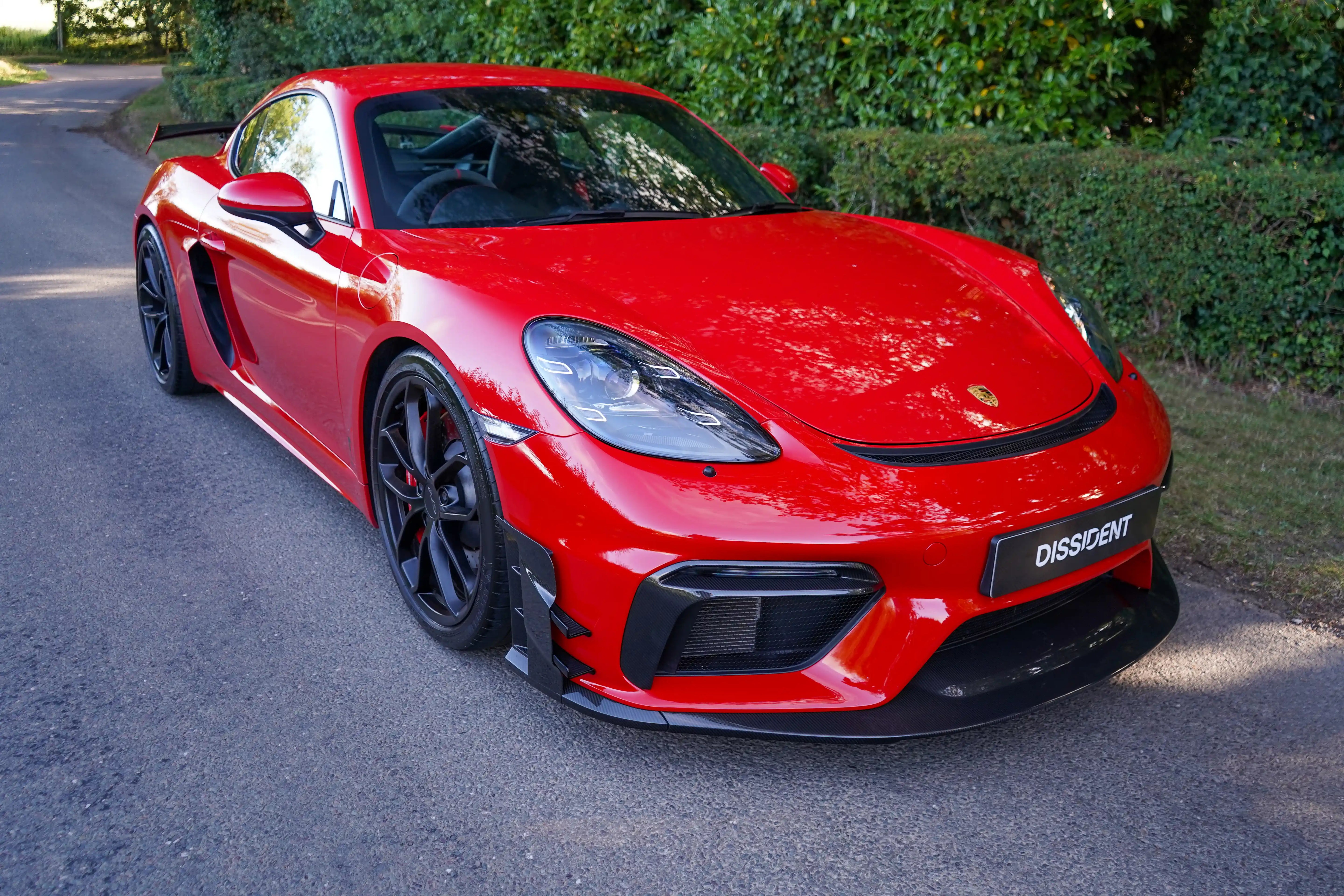718 GT4 Front Curtain Track Spec (Pair) (Visual Gloss  Carbon Laquered)