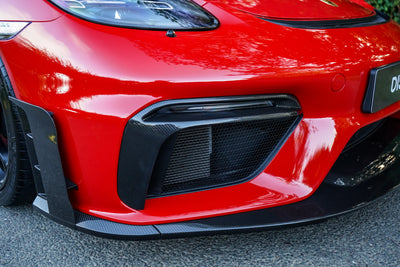 718 GT4 Indicator Shrouds Pair Visual Gloss  Carbon Laquered