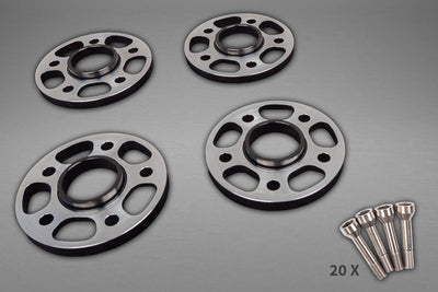 Ferrari 458/FF/F12/812SF - Wheel Spacers 14mm Front / 17mm Rear (Circle Shape) with Titanium Wheel Bolts
