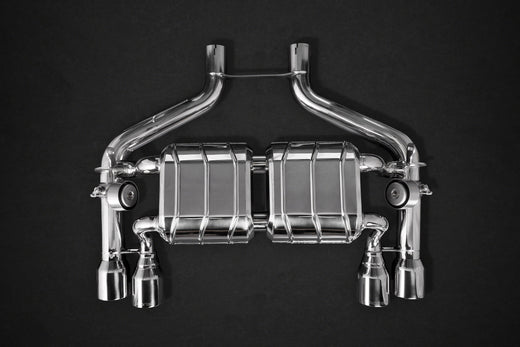 BMW M2 (F87) - ECE Valved Exhaust w/ MidSilencer Spare Pipes + Stainless Tips (CES3)
