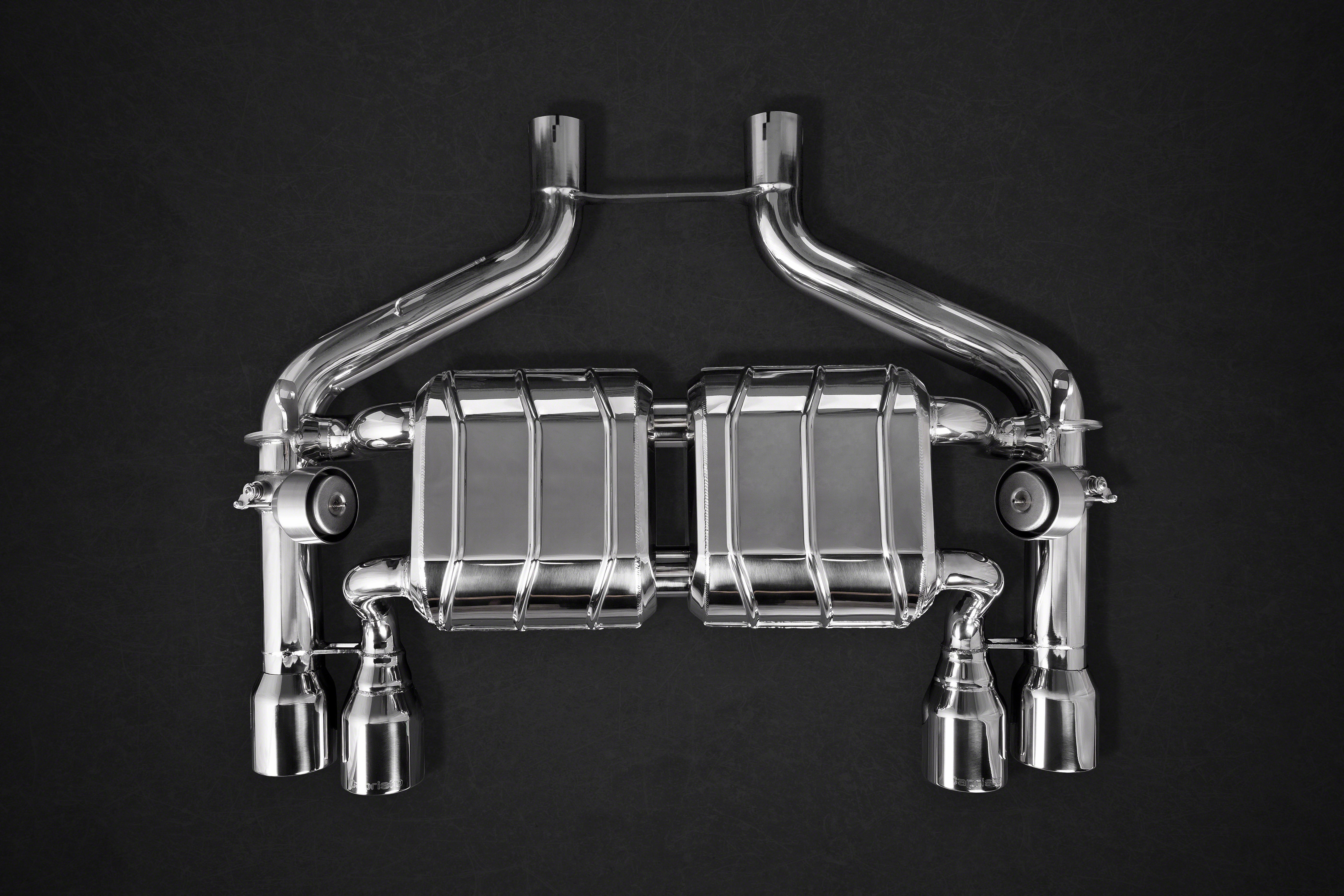 BMW M2 (F87) - ECE Valved Exhaust w/ MidSilencer Spare Pipes + Stainless Tips (CES3)
