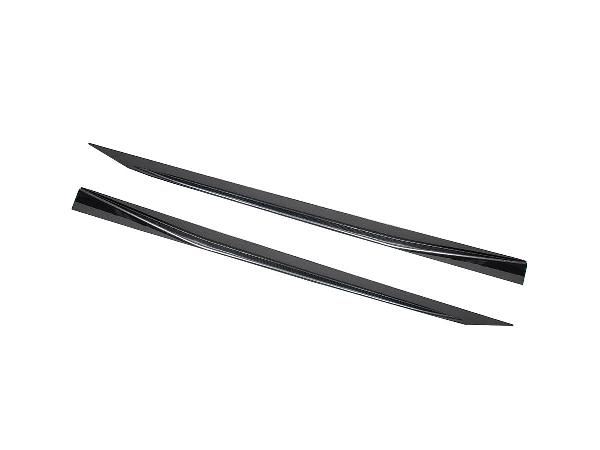 AutoTecknic Dry Carbon Fiber V2 Side Skirt Extension Set - G90/ G99 M5