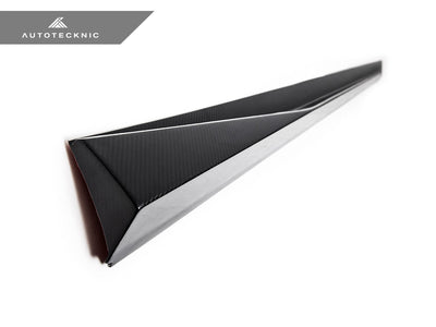 AutoTecknic Dry Carbon Fiber V2 Side Skirt Extension Set - G90/ G99 M5