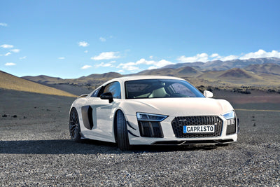 Audi R8 (Gen2) - Carbon Fiber Front Spoiler + Front Fins (Set)
