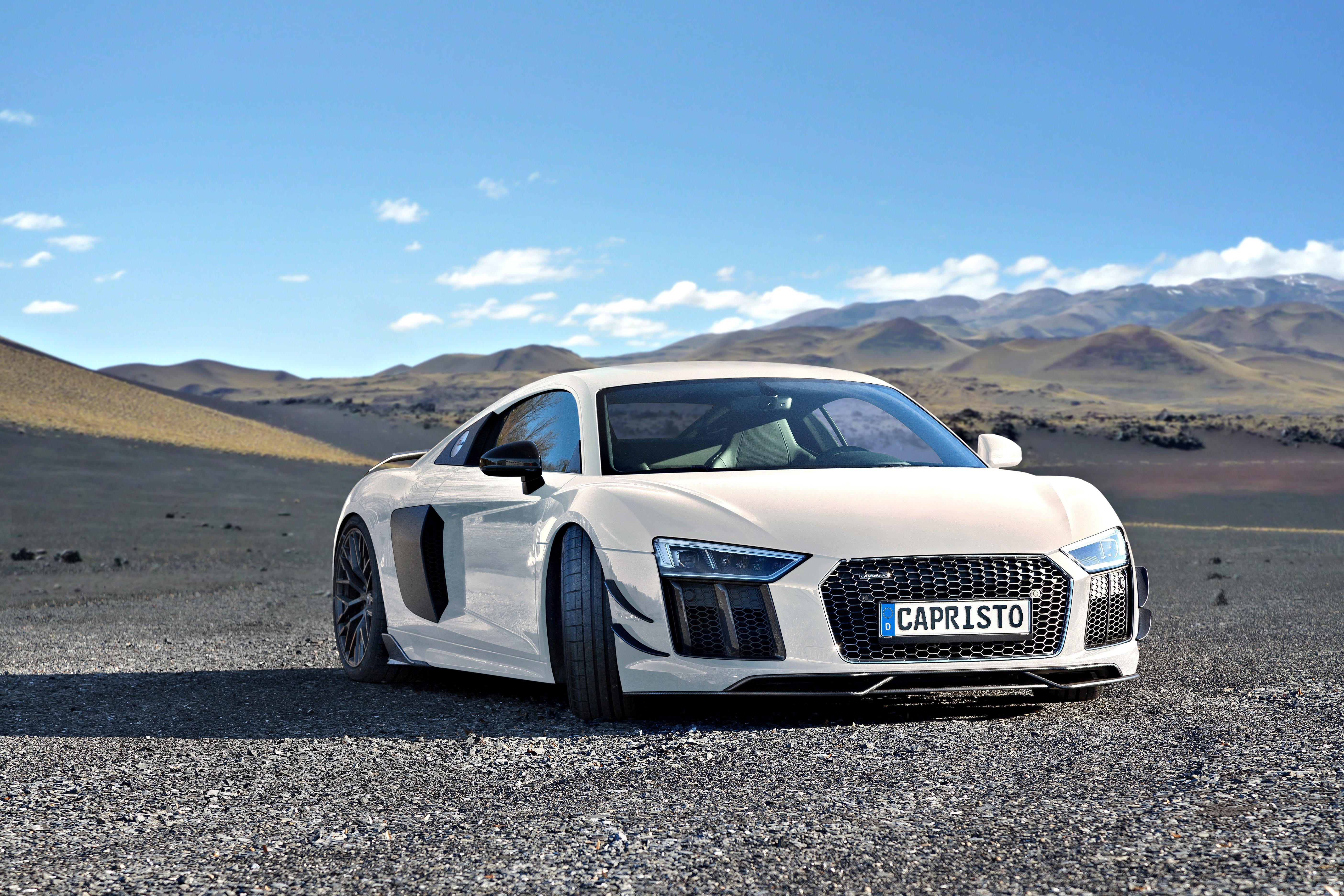Audi R8 (Gen2) - Carbon Fiber Front Spoiler + Front Fins (Set)