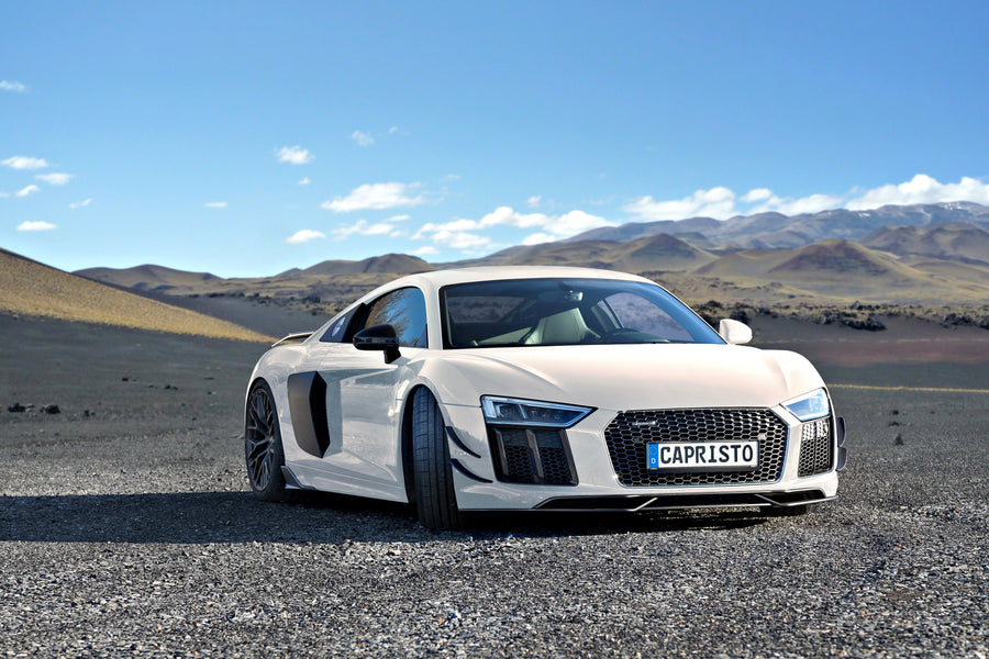 Audi R8 (Gen2) - Carbon Fiber Front Spoiler + Front Fins (Set)