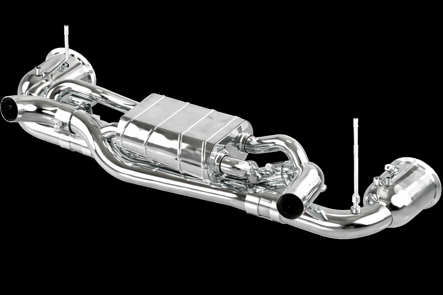 Porsche 992 Carrera/S/Turbo/Turbo S - Valved Exhaust + Cat Spare Pipes (OE Actuators)