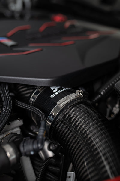 RENNELEMENT G90/G99 M5 3.5” Dry Carbon Fiber Front Mount Intake System