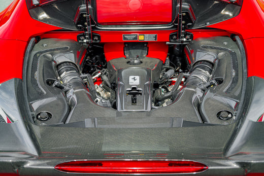 Ferrari F8 Spider - Carbon Fiber Engine Side Covers