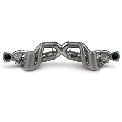 Fabspeed Porsche 718 GT4 RS Titanium Valvetronic X-Pipe Cat-Back Exhaust System (2022+)