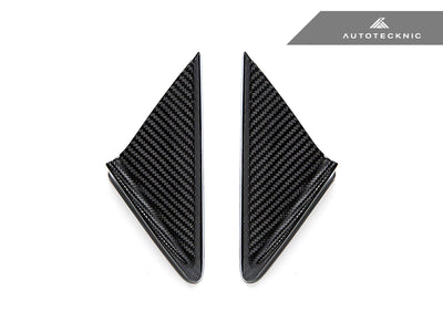 AutoTecknic Dry Carbon Side Mirror Wind Deflector Set - Porsche 911 (991) | 981 Boxster/Cayman | 718 (982)