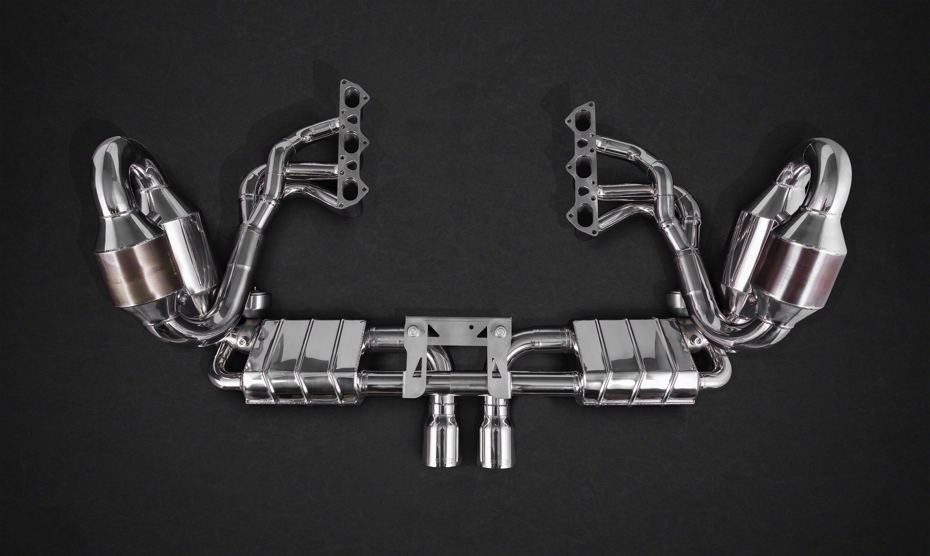 Porsche 991.1 GT3/3RS - SET: Valved Exhaust, Headers, Sport Cats, and Carbon Engine Cover (CES3)