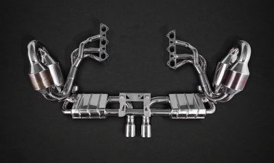 Porsche 991.1 GT3/3RS - SET: Valved Exhaust, Headers, Sport Cats, and Carbon Engine Cover (CES3)