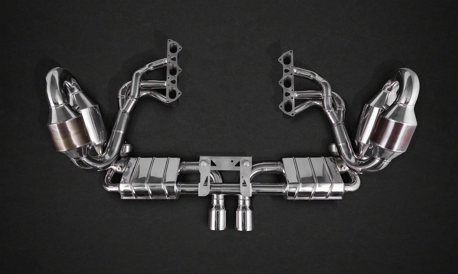 Porsche 991.1 GT3/3RS - SET: Valved Exhaust, Headers, Sport Cats, and Carbon Engine Cover (CES3)