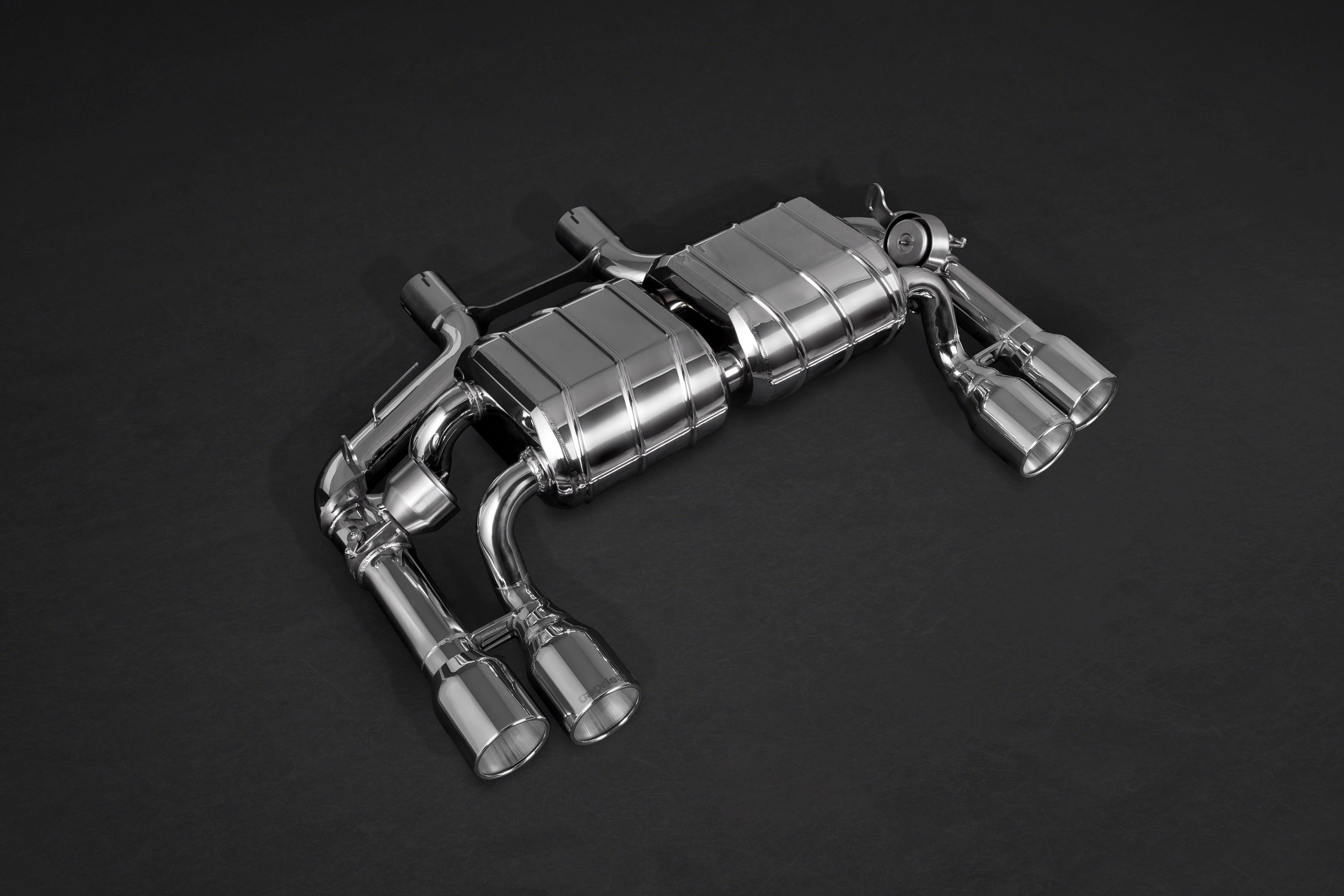 BMW M2 (F87) - ECE Valved Exhaust w/ MidSilencer Spare Pipes + Stainless Tips (CES3)