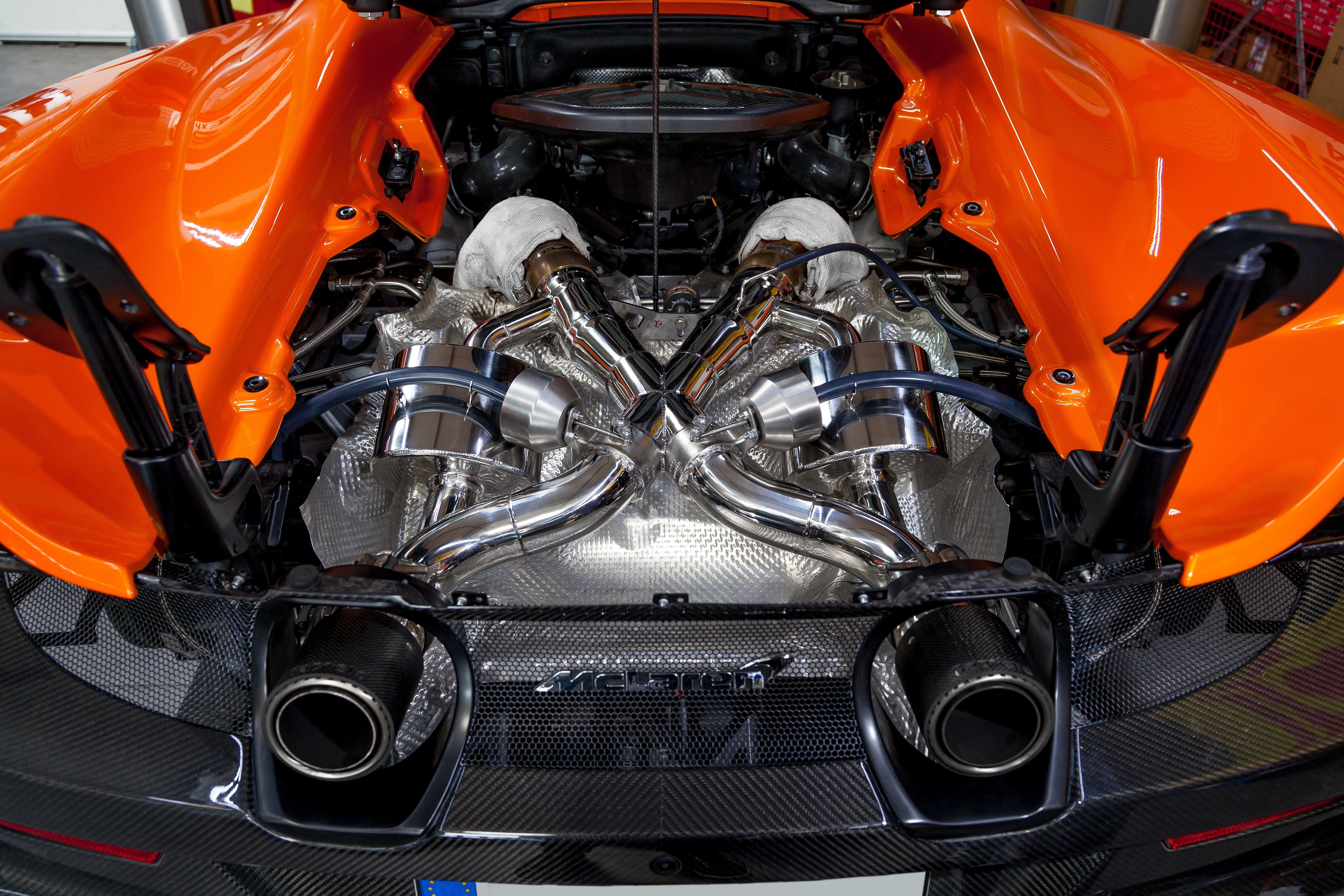 Mclaren 675LT - Valved Exhaust, Cat Spare Downpipes + Carbon Tips (CES3)