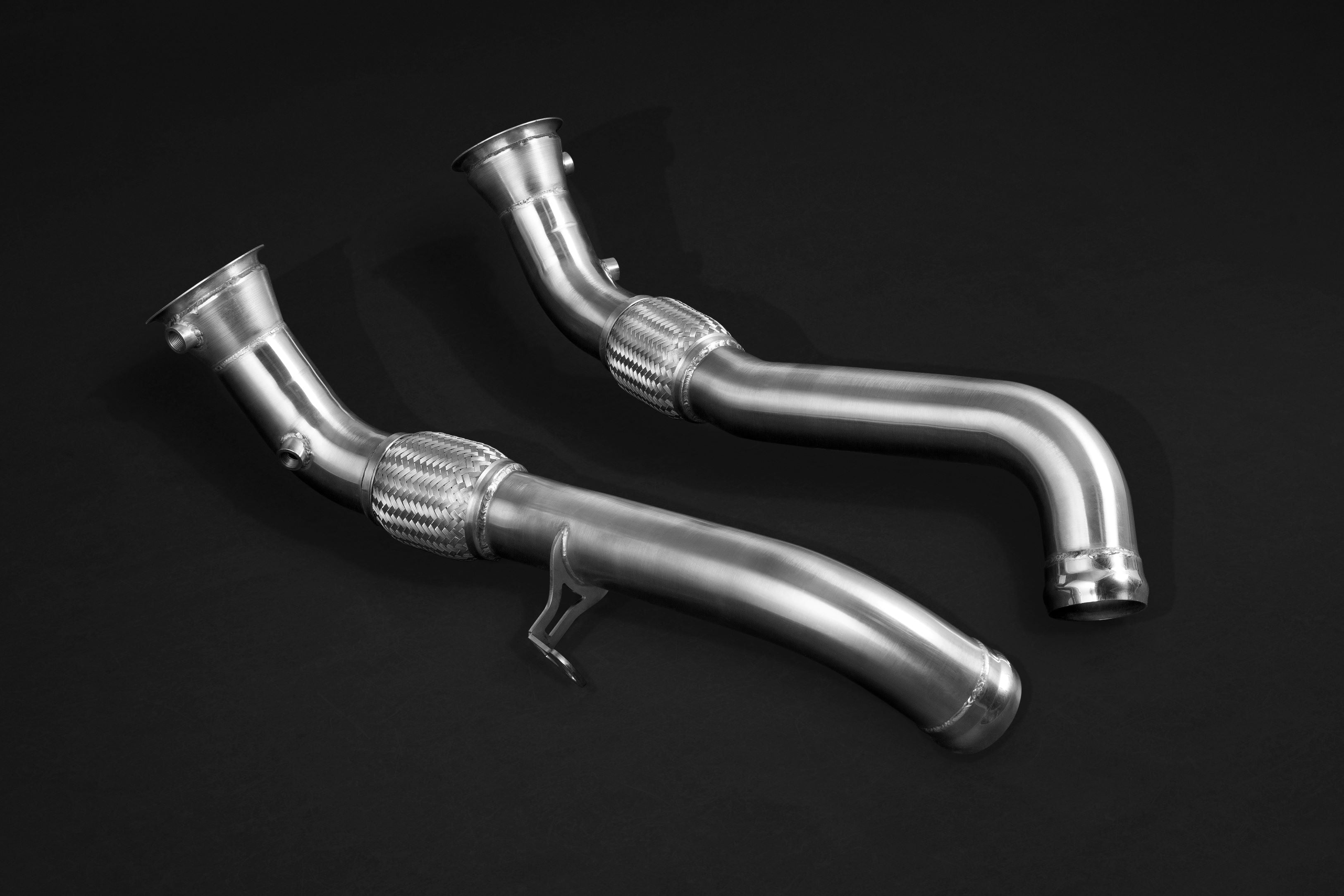 Mclaren 675LT - Valved Exhaust, Cat Spare Downpipes + Carbon Tips (CES3)