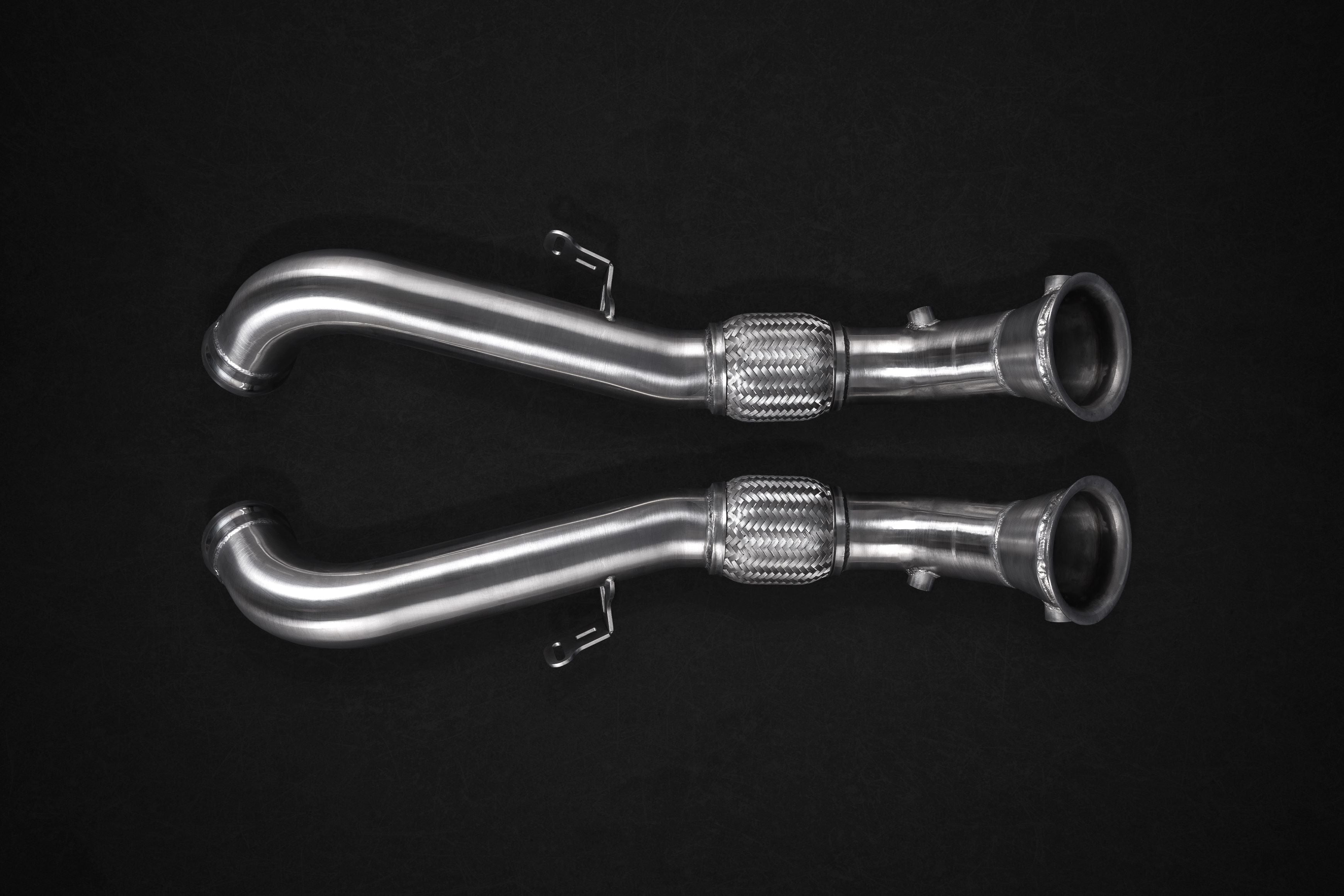 Mclaren 675LT - Valved Exhaust, Cat Spare Downpipes + Carbon Tips (CES3)