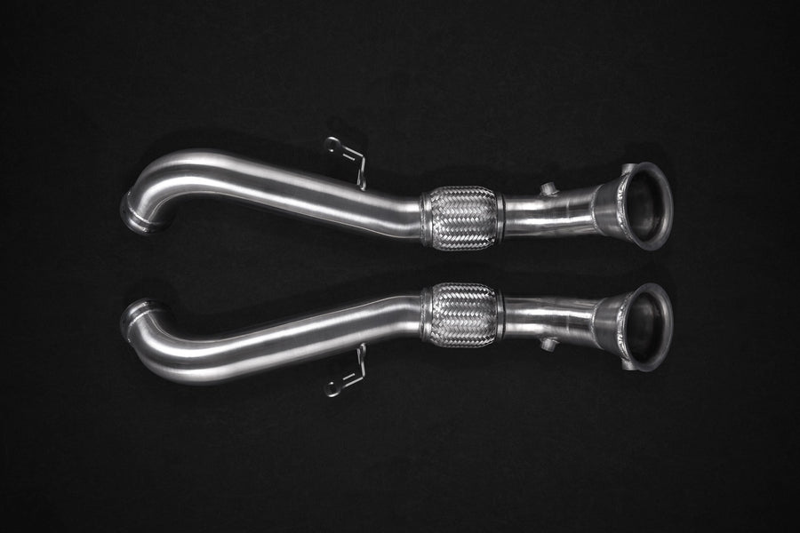 Mclaren 675LT - Valved Exhaust, Cat Spare Downpipes + Capristo Tips (CES3)