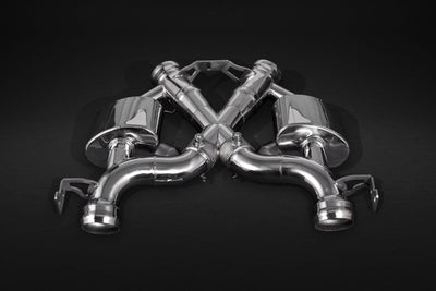 Mclaren 675LT - Valved Exhaust, Cat Spare Downpipes + Carbon Tips (CES3)