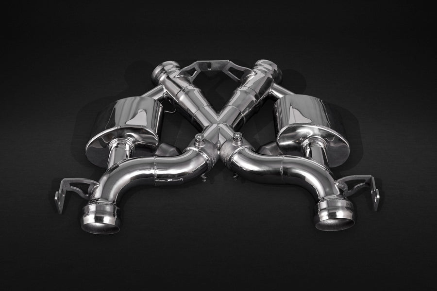 Mclaren 675LT - Valved Exhaust, Cat Spare Downpipes + Capristo Tips (CES3)