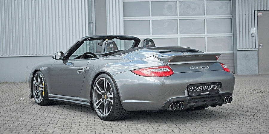 Porsche 997 Carrera S Cabriolet narrow body with Moshammer Tradition RS kit and side skirts