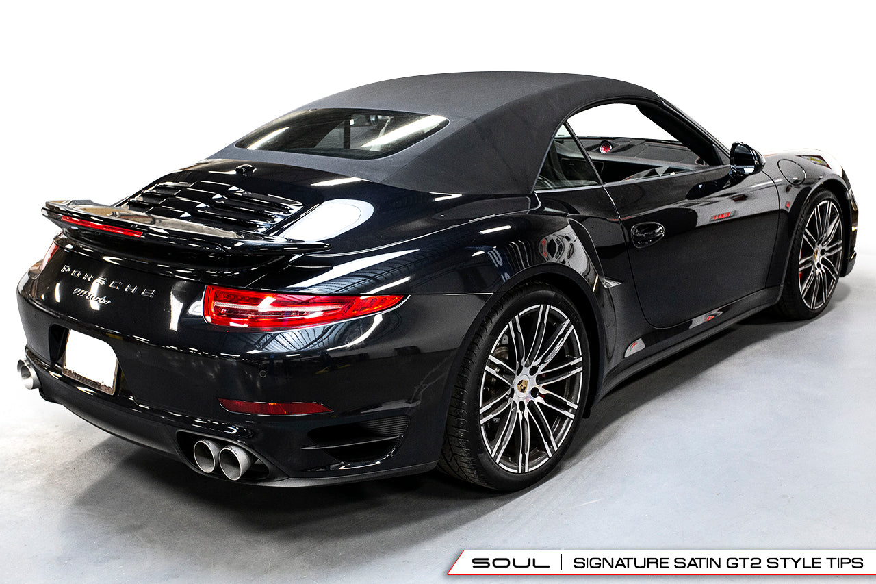 Porsche 991.1 / 991.2 Turbo Bolt On Exhaust Tips