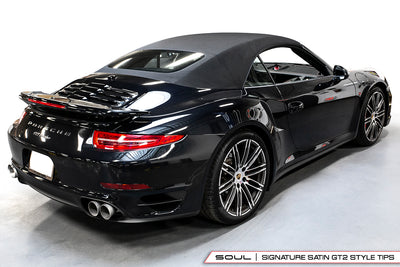 Porsche 991.1 / 991.2 Turbo Bolt On Exhaust Tips