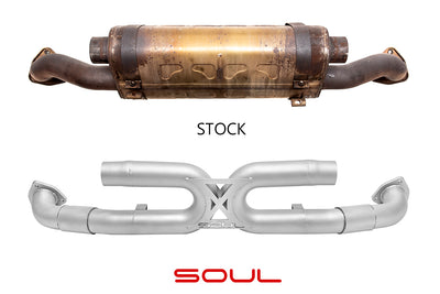 Porsche 997.2 Carrera Center Muffler Bypass Exhaust