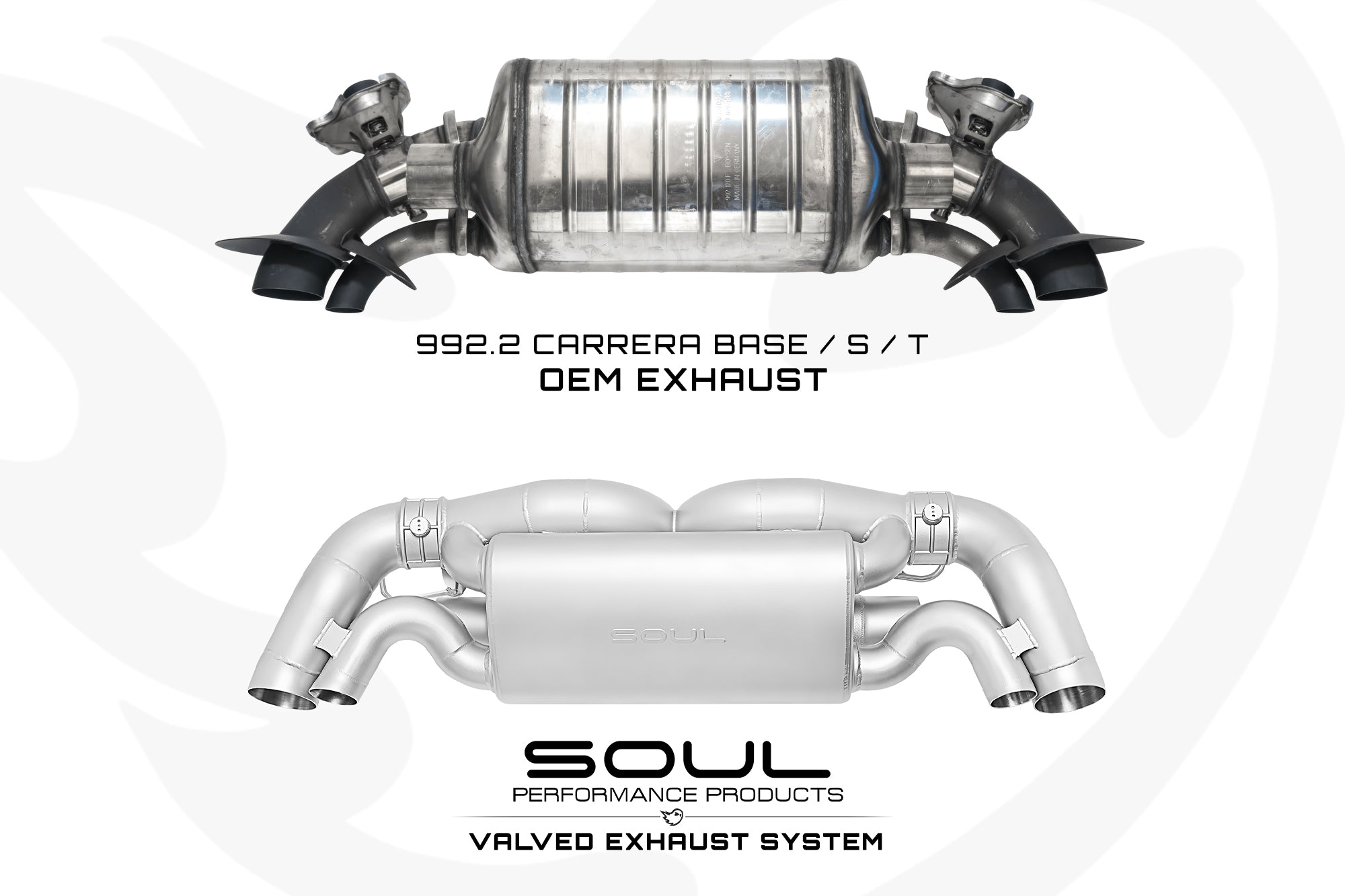 Porsche 992.2 Carrera (Base / T / S) SOUL Valved Exhaust System