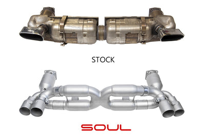 Porsche 997.1 Turbo Sport X-Pipe Exhaust System