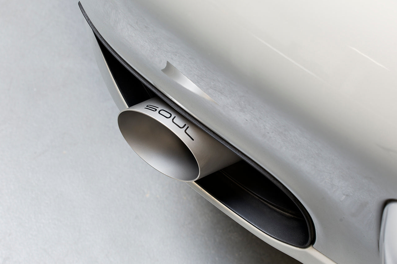 Porsche 997.2 Turbo GT2 Style Bolt On Exhaust Tips  (Brushed Finish)