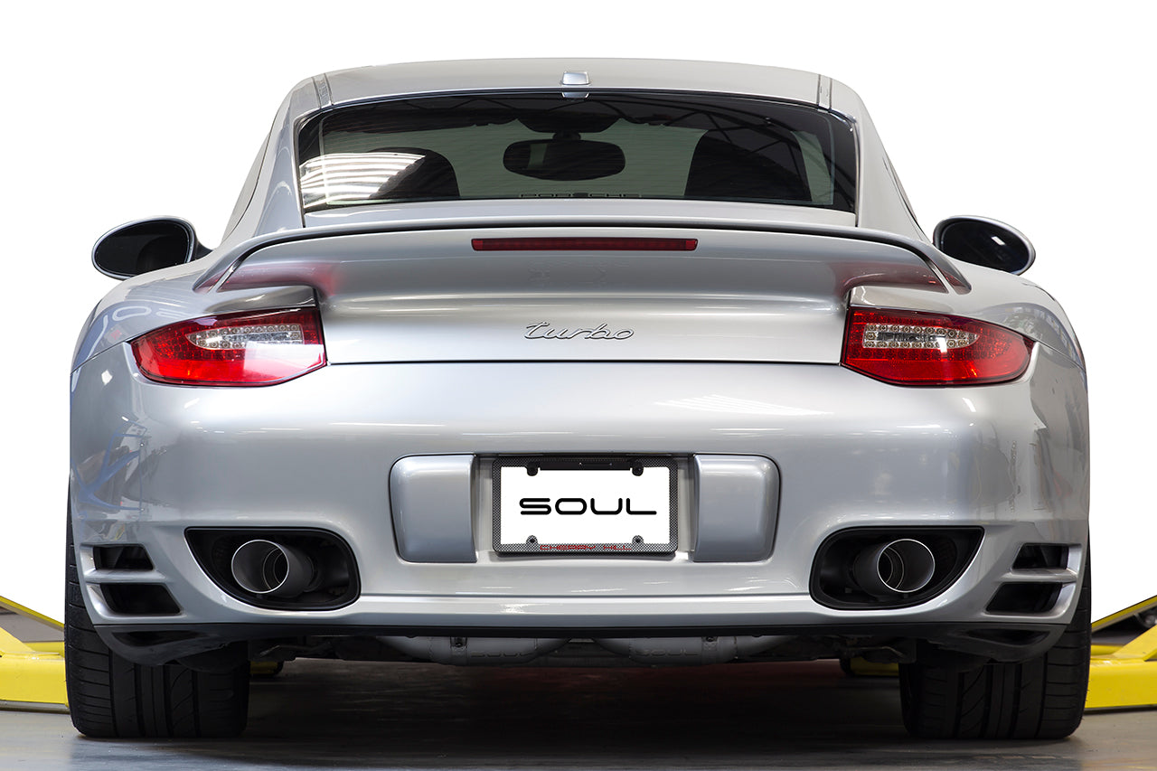 Porsche 997.2 Turbo GT2 Style Bolt On Exhaust Tips  (Signature Satin)