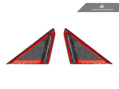 AutoTecknic Dry Carbon Side Mirror Wind Deflector Set - Porsche 992
