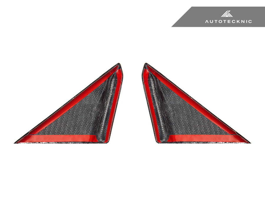 AutoTecknic Dry Carbon Side Mirror Wind Deflector Set - Porsche 992