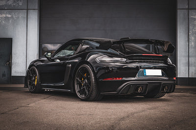 Porsche 718 GT4RS - SET: Valved Muffler, 100 Cell OPF Replacement, Performance Headers + Wicrom Tips