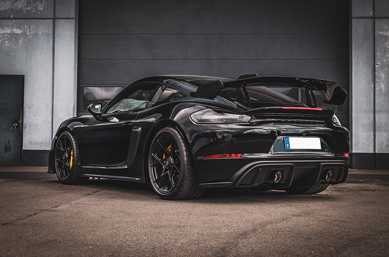 Porsche 718 GT4RS - SET: Valved Muffler, 100 Cell OPF Replacement, Performance Headers + Wicrom Tips