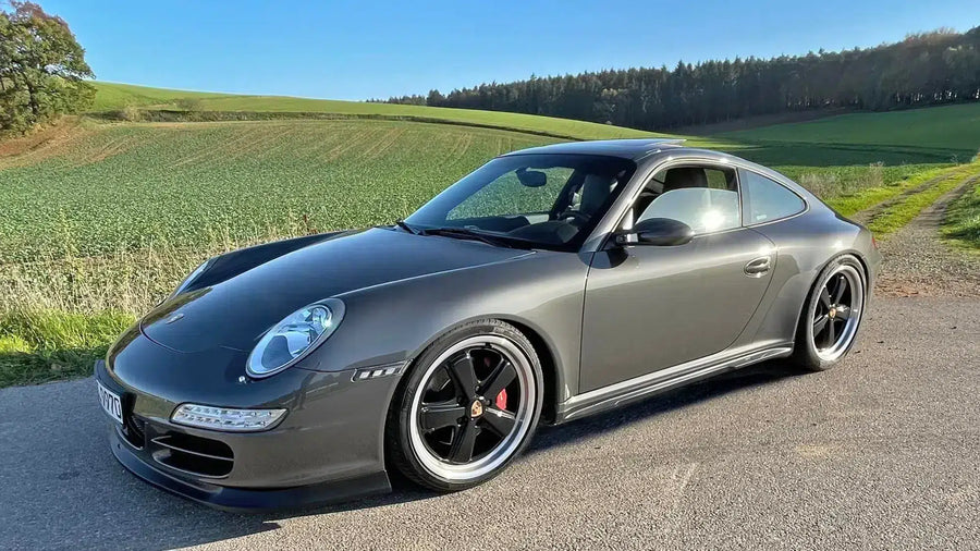 Porsche 997.1 Carrera S narrow body with Moshammer side skirts and Tradition RS aero