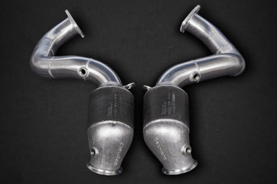Aston Martin Vantage V12 (AE31) - Sport Cat Downpipes + Heat Protection