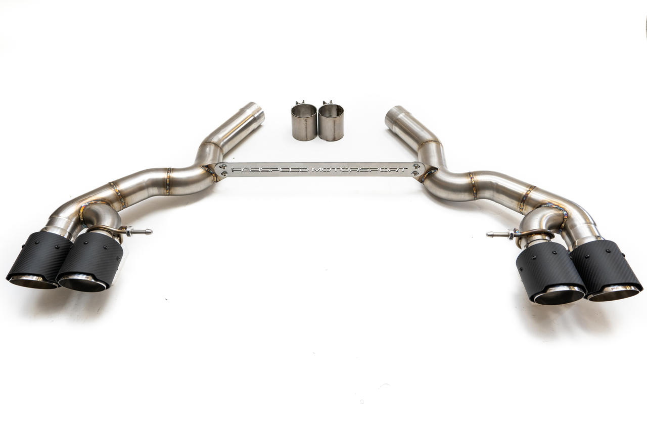 Fabspeed Motorsport Fabspeed BMW M5 F90 Muffler Bypass Pipes with Quad Style Tips